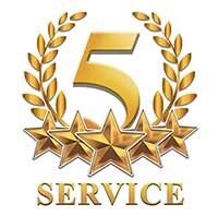 5-star service testimonial